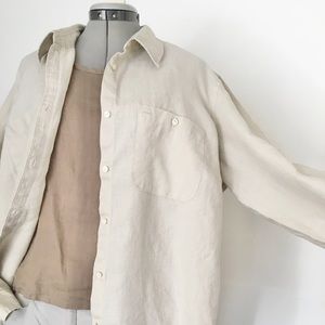 Ralph Lauren unbleached linen shirt